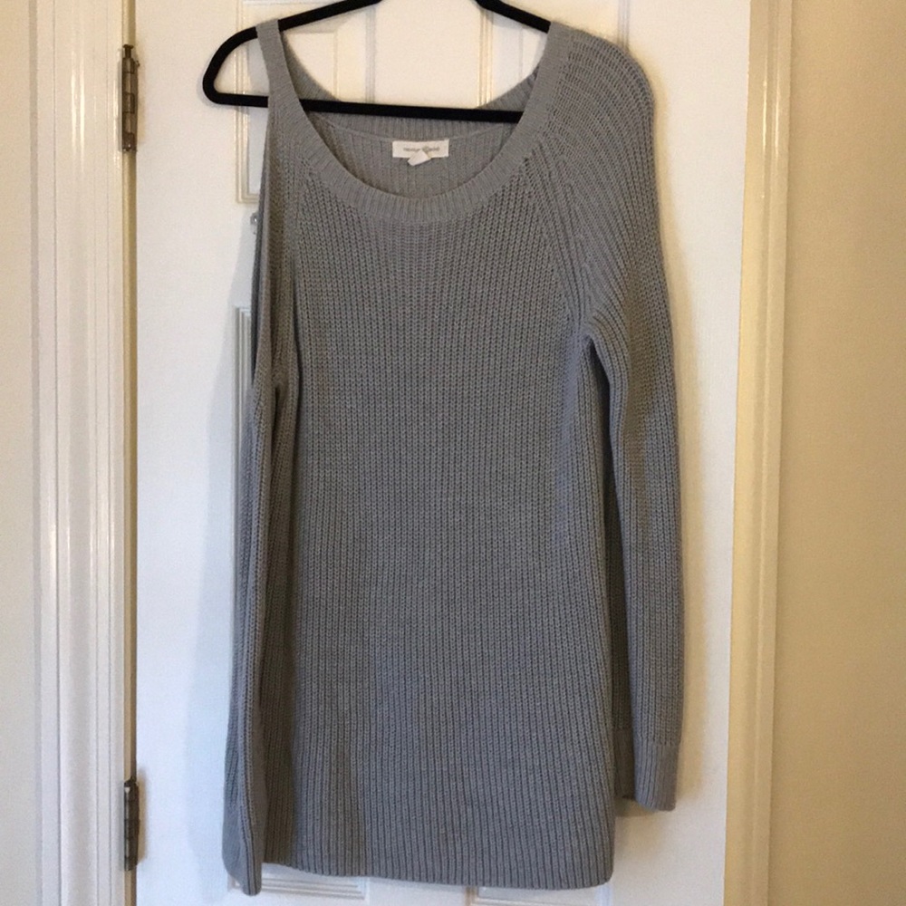 Grey off the shoulder Treasure & Bound sweater